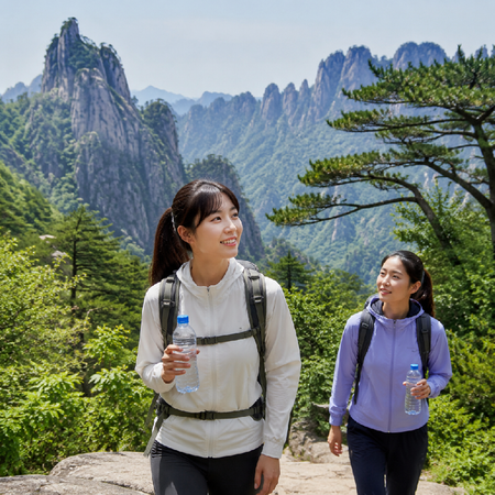 户外运动饮水场景
